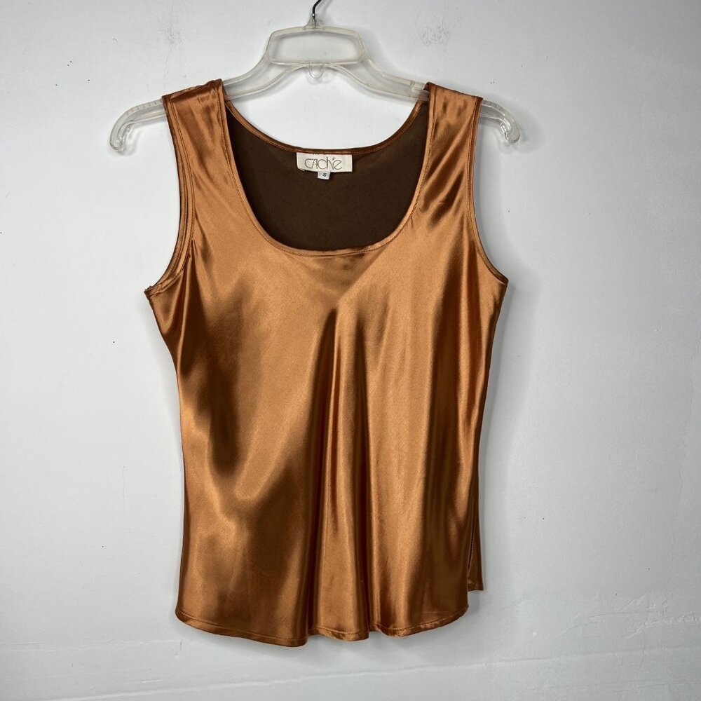 Cache Copper Satin Tank Top - Picture 2 of 7